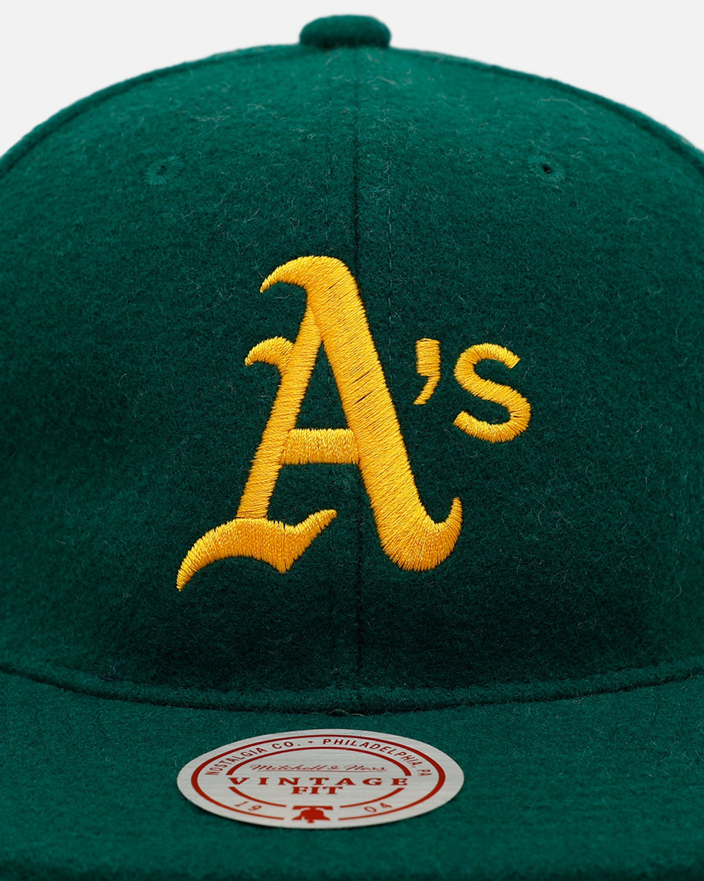 Mitchell & Ness Oakland Athletics 'Vintage Baseball' Vintage Fit Strapback Green