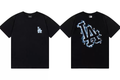 Los Angeles Dodgers Blue Star Splash Graphic T-Shirt, Unisex Casual Short Sleeve Tee Black ****