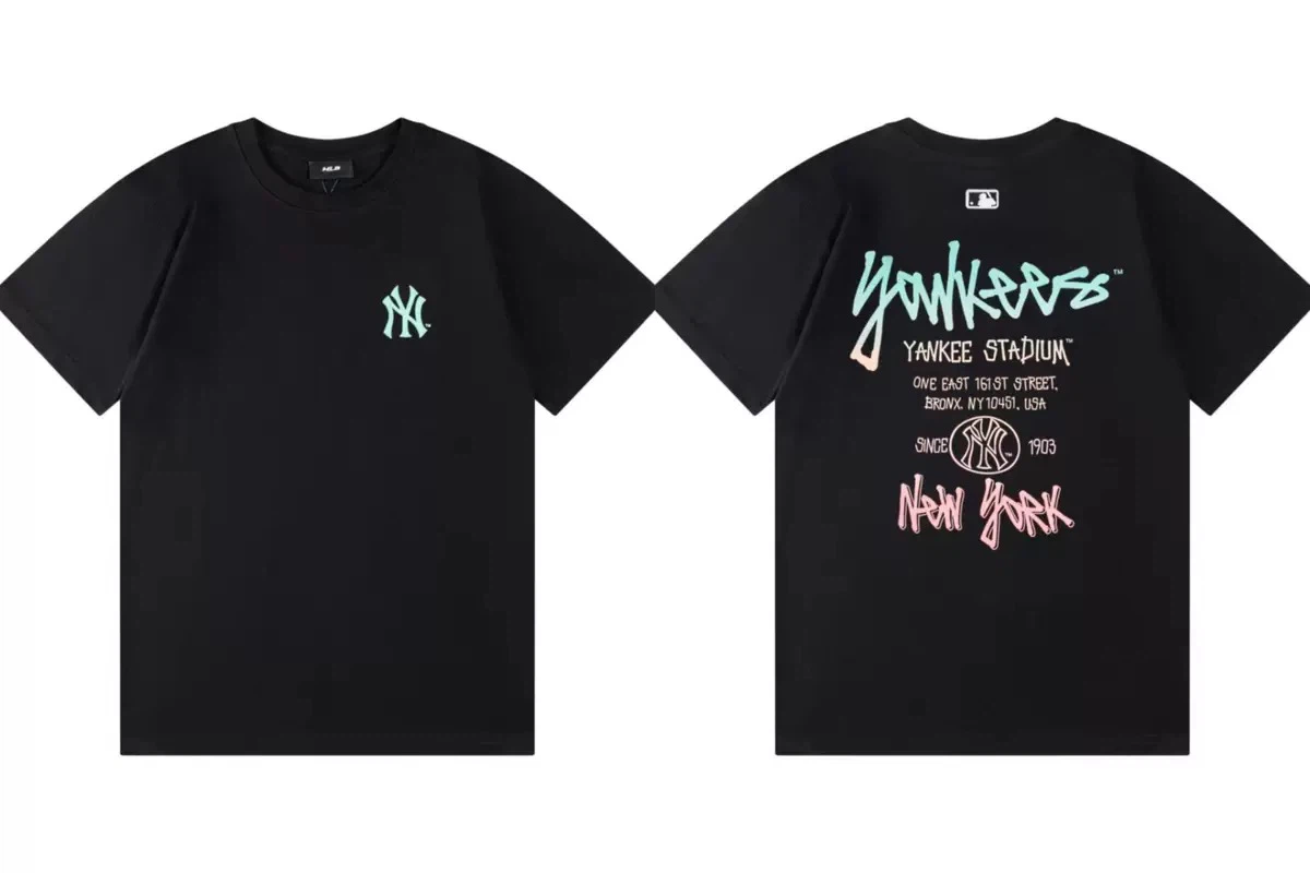 New York Yankees Graffiti Stadium T-Shirt, Unisex Casual Short Sleeve Tee