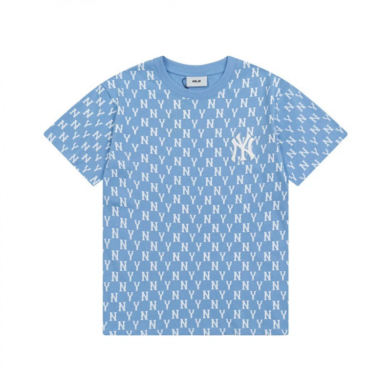 MLB New York Yankees Monogram T-Shirt Light Blue