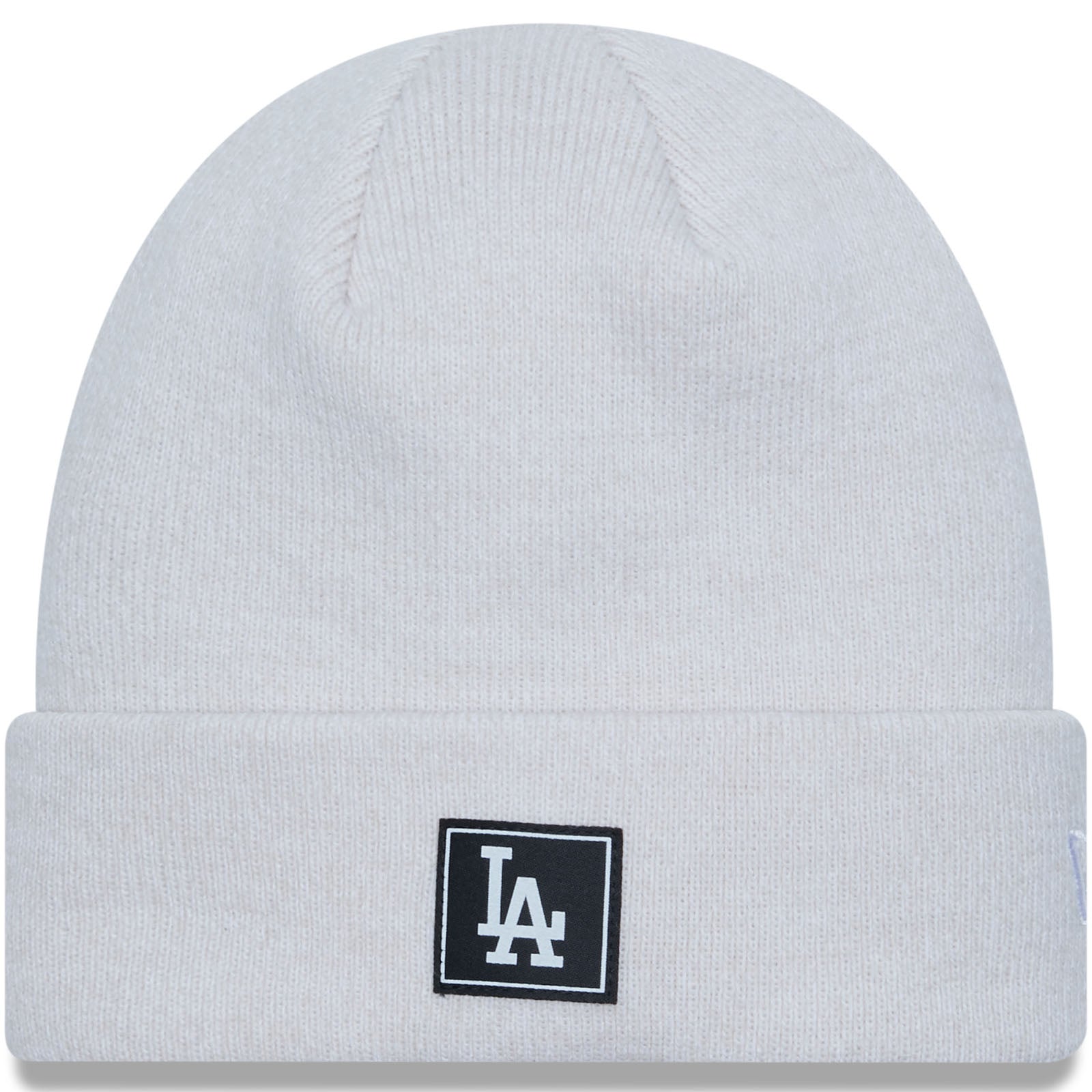 New Era Los Angeles Dodgers MLB Team Cuff Beanie Hat - Heather Oatmeal