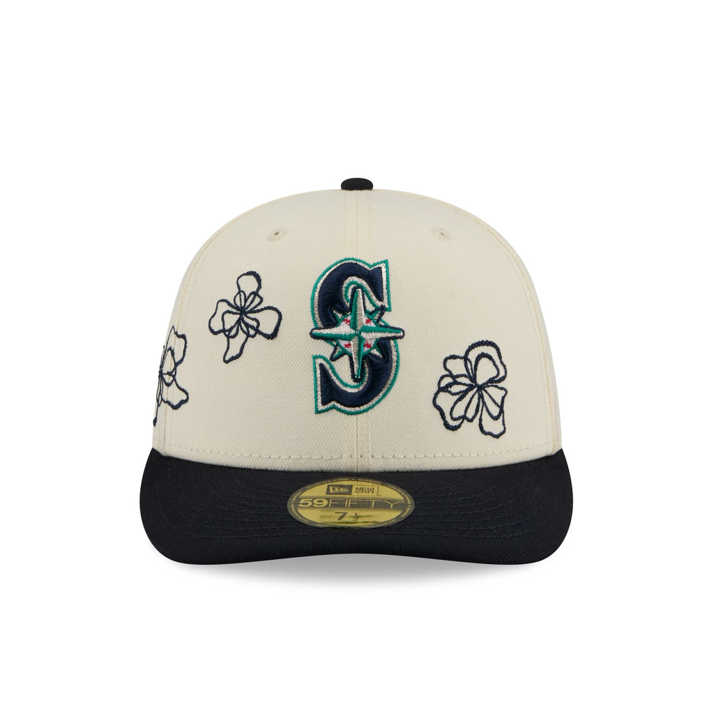 Seattle Mariners Floral Outline 59FIFTY Fitted Hat