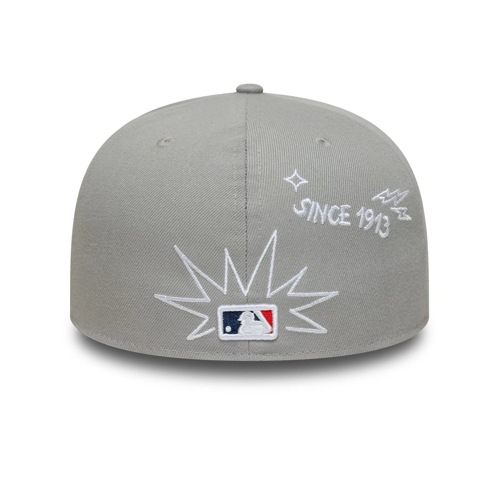 New York Yankees MLB Scribble Grey 59FIFTY Fitted Cap