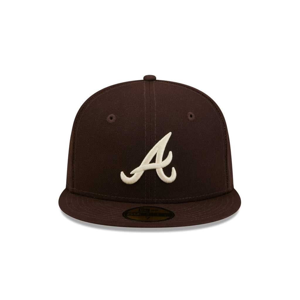 Atlanta Braves Brown Basic 59FIFTY Fitted Hat