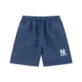 MLB NY Logo Solid Color Casual Shorts
