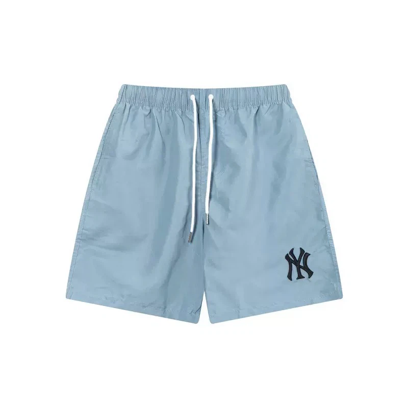 MLB NY Logo Solid Color Casual Shorts