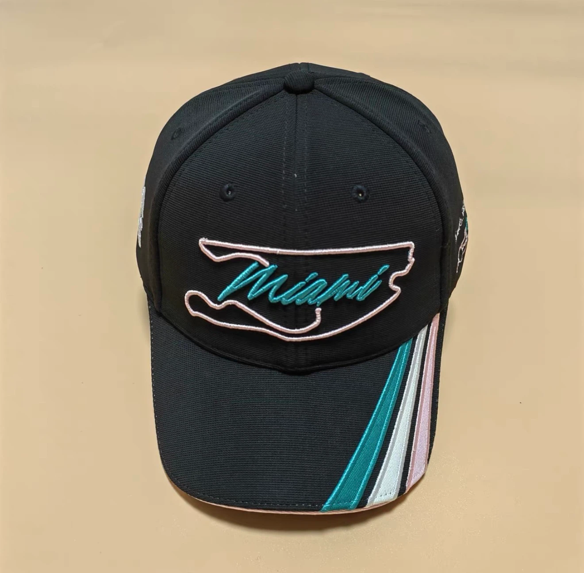 2026 F1 Miami Grand Prix Track Side Club Adjustable Hat, Embroidered Racing Circuit Baseball Cap For Formula 1 Fans