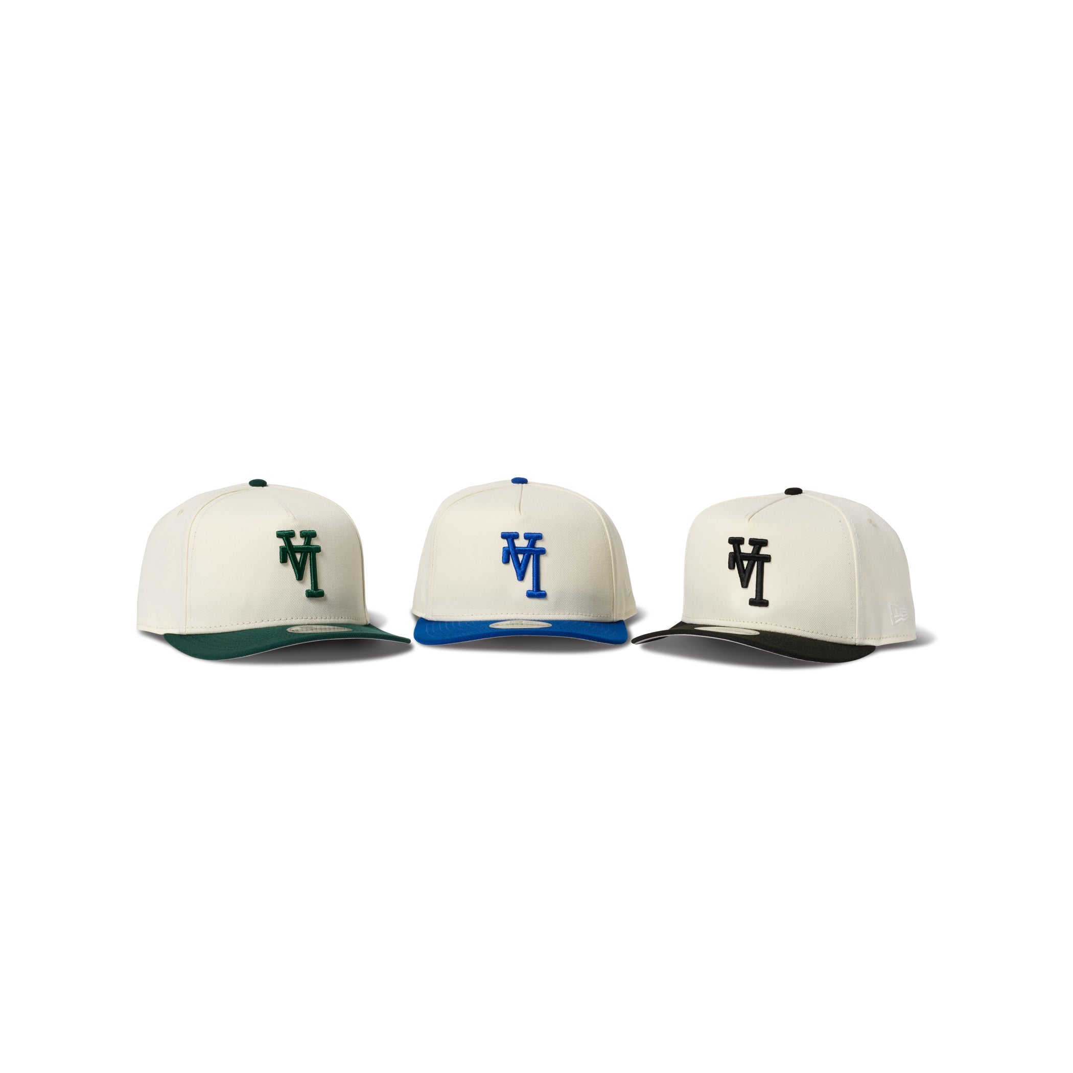 New Era Los Angeles Dodgers 9Fifty A Frame Curve Upside Down Snapback Two Tone Green